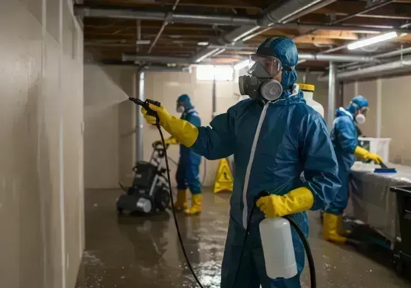 Basement Sanitization and Antimicrobial Treatment process in Meridian, TX